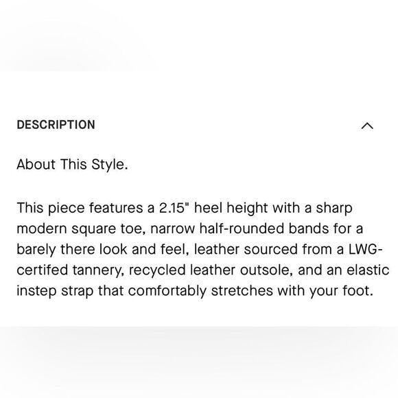 NEW EVERLANE The Double Strap Heel in black leather - Picture 9 of 11